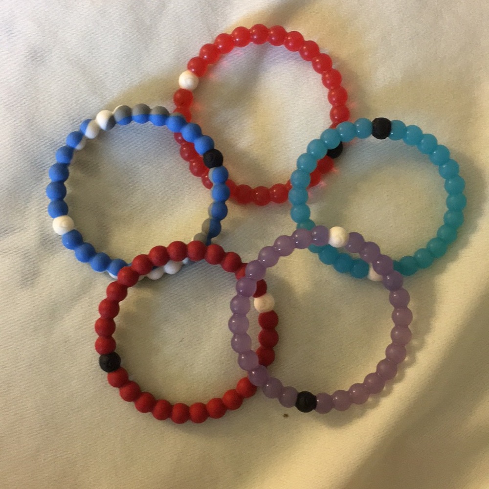 5 Lokai bracelets!!